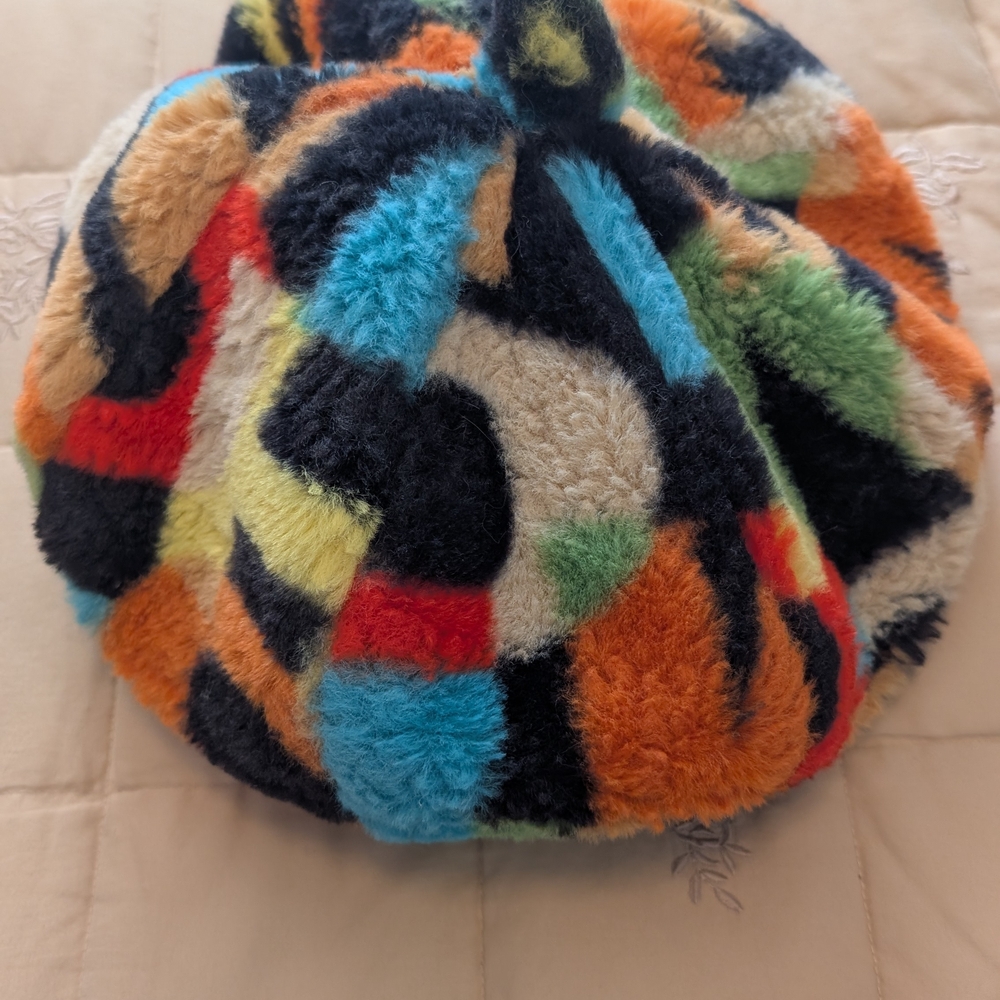 BP. Nordstrom Multi-Color Faux Fur Beret - One Size - Picture 4 of 4